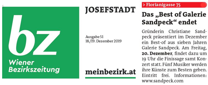 Galerie Sandpeck Wien 8 Josefstadt Mietgalerie österreichische zeitgenössische Kunst Kultur bildende gestaltende KünstlerInnen FotografInnen DesignerInnen Ausstellung Vernissage Finissage Weihnachtsmarkt Adventmarkt Kunstmarkt Kunstsupermarkt Kunsthandwerksmarkt Christkindlmarkt Galerie Sandpeck Design Adventmarkt 2018 Wien Josefstadt Gegenwartskunst zeitgenössische moderne österreichische Mietgalerie Kunst Kultur Wirtschaft Veranstaltungslokal Kunstkalender Veranstaltungsprogramm Pop-up-Store Seminarraum Übungsraum Kursräume Trainingsraum mieten Mietgalerie Florianigasse Josefstädter Straße 1080 kaufen mieten Werkpräsentation Ausstellung Vernissage bildende gestaltende KünstlerInnen GrafikerInnen FotografInnen KunsthandwerkerInnen angewandten Kunst Gebrauchskunst DesignerInnen offene Singrunde ErwachsenenbildnerInnen KursleiterInnen TrainerInnen Menschen Fachwissen Kompetenzen Wissen Können interessierten Menschen AutorInnen LiteratInnen DichterInnen LyrikerInnen SchriftstellerInnen JournalistInnen MusikerInnen AlleinunterhalterInnen Ausstellungsräume geschlossene Veranstaltungen Fest privaten Rahmen MusikerInnen Treffpunkt regelmäßige Gruppen Trainingsgruppe Kunstwerke Kunstmarkt Kunst mieten Mietkunst Ausstellungszeit Programm Kunstverleihs  Kunstinteressenten Unterstützer KunstsammlerIn Autoren Verlage Vermarktung Marketing Kommunikationsstrategien Presse Öffentlichkeitsarbeit Konzepte Printmedien Onlinemedien künstlerischen Arbeit Ausstellungsorganisation Pressemitteilungen Onlineplattformen gewinnbringender Webseiten Künstlerhompage Künstlerberatung Performances Veranstaltungskalender Kunsthandwerksmarkt Weihnachtsmarkt Christkindlmarkt Adventmarkt