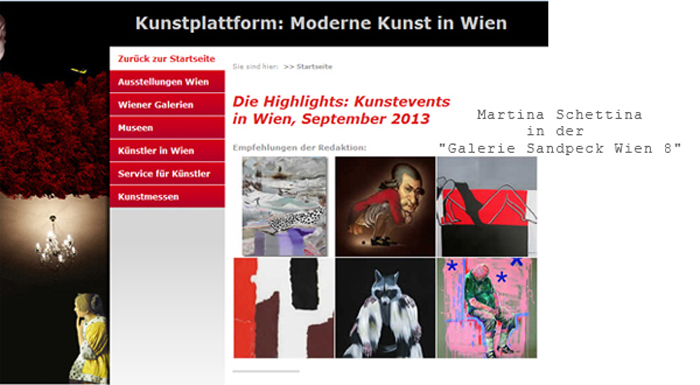 International Vienna Mietgalerie Josefstadt Stadtspionin Das Magazin für aktuelles Ausstellungsgeschehen Vernissage Kurier Freizeit Kultur Wochenende Kronen Zeitung oe24 Österreich Augustin Strawanzerin BZ Wiener Bezirkszeitung Josefstadt Tage der offenen Werkstätten achten herum A-List Wien Tourismus der Grazer Österreich Heute Zeitung Kunstplattform für moderne Kunst Kulturverein Galerie Sandpeck Wien zeitgenössische österreichische Kunst K
          ultur Wirtschaft Veranstaltungslokal Künstlerberatung Kunstkalender Kunsthandwerksmarkt Veranstaltungsprogramm Pop-up-Store Florianigasse Josefstädter 1080 kaufen mieten Werkpräsentation Ausstellung bildende gestaltende KünstlerInnen GrafikerInnen FotografInnen KunsthandwerkerInnen angewandten Gebrauchskunst DesignerInnen ErwachsenenbildnerInnen KursleiterInnen TrainerInnen Menschen Fachwissen Kompetenzen Wissen Können interessierten Menschen AutorInnen LiteratInnen DichterInnen LyrikerInnen SchriftstellerInnen JournalistInnen MusikerInnen AlleinunterhalterInnen Ausstellungsräume Kursräume Seminarraum geschlossene Veranstaltungen Mietraum Fest privater Rahmen Übungsraum MusikerInnen Treffpunkt regelmäßige Gruppen Trainingsgruppe Kunstwerke Kunstmarkt Mietkunst Ausstellungszeit Programm Kunstverleih Kunstinteressenten 
          Unterstützer KunstsammlerIn Vermarktung Marketing Kommunikationsstrategien Presse Öffentlichkeitsarbeit Konzepte Printmedien Onlinemedien künstlerischen Arbeit Ausstellungsorganisation Pressemitteilungen Onlineplattformen gewinnbringender Webseiten Künstlerhompage Weihnachtsmarkt Christkindlmarkt Adventmarkt