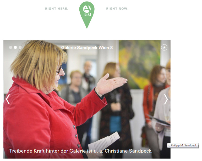 International Vienna Mietgalerie Josefstadt Stadtspionin Das Magazin für aktuelles Ausstellungsgeschehen Vernissage Kurier Freizeit Kultur Wochenende Kronen Zeitung oe24 Österreich Augustin Strawanzerin BZ Wiener Bezirkszeitung Josefstadt Tage der offenen Werkstätten achten herum A-List Wien Tourismus der Grazer Österreich Heute Zeitung Kunstplattform für moderne Kunst Kulturverein Galerie Sandpeck Wien zeitgenössische österreichische Kunst K
          ultur Wirtschaft Veranstaltungslokal Künstlerberatung Kunstkalender Kunsthandwerksmarkt Veranstaltungsprogramm Pop-up-Store Florianigasse Josefstädter 1080 kaufen mieten Werkpräsentation Ausstellung bildende gestaltende KünstlerInnen GrafikerInnen FotografInnen KunsthandwerkerInnen angewandten Gebrauchskunst DesignerInnen ErwachsenenbildnerInnen KursleiterInnen TrainerInnen Menschen Fachwissen Kompetenzen Wissen Können interessierten Menschen AutorInnen LiteratInnen DichterInnen LyrikerInnen SchriftstellerInnen JournalistInnen MusikerInnen AlleinunterhalterInnen Ausstellungsräume Kursräume Seminarraum geschlossene Veranstaltungen Mietraum Fest privater Rahmen Übungsraum MusikerInnen Treffpunkt regelmäßige Gruppen Trainingsgruppe Kunstwerke Kunstmarkt Mietkunst Ausstellungszeit Programm Kunstverleih Kunstinteressenten 
          Unterstützer KunstsammlerIn Vermarktung Marketing Kommunikationsstrategien Presse Öffentlichkeitsarbeit Konzepte Printmedien Onlinemedien künstlerischen Arbeit Ausstellungsorganisation Pressemitteilungen Onlineplattformen gewinnbringender Webseiten Künstlerhompage Weihnachtsmarkt Christkindlmarkt Adventmarkt