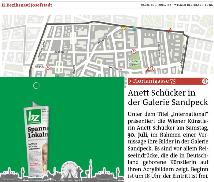 International Mietgalerie Josefstadt Das Magazin für aktuelles Ausstellungsgeschehen Vernissage Wiener Bezirkszeitung Josefstadt Tage der offenen Werkstätten Tage der offenen Werkstätten im achten herum Kulturverein Freundinnen und Freunde der Josefstadt Galerie Sandpeck Wien zeitgenössische österreichische Kunst Kultur Wirtschaft Veranstaltungslokal Kunstkalender,Veranstaltungsprogramm,Pop-up-Store Mietgalerie Florianigasse Josefstädter Straße 1080 kaufen mieten Werkpräsentation Ausstellung Vernissage bildende gestaltende KünstlerInnen GrafikerInnen FotografInnen KunsthandwerkerInnen angewandten Kunst Gebrauchskunst DesignerInnen ErwachsenenbildnerInnen KursleiterInnen TrainerInnen Menschen Fachwissen Kompetenzen Wissen Können interessierten Menschen AutorInnen LiteratInnen DichterInnen LyrikerInnen SchriftstellerInnen JournalistInnen MusikerInnen AlleinunterhalterInnen Ausstellungsräume Kursräume Seminarraum geschlossene Veranstaltungen Fest privaten Rahmen Übungsraum MusikerInnen Treffpunktregelmäßige Gruppen Trainingsgruppe Kunstwerke Kunstmarkt Kunst mieten Mietkunst Ausstellungszeit Programm Kunstverleihs  Kunstinteressenten Unterstützer KunstsammlerIn Autoren Verlage Vermarktung Marketing Kommunikationsstrategien Presse Öffentlichkeitsarbeit Konzepte Printmedien Onlinemedien künstlerischen Arbeit Ausstellungsorganisation Pressemitteilungen Onlineplattformen gewinnbringender Webseiten Künstlerhompage Künstlerberatung Performances Veranstaltungskalender Kunstkalender  Kunsthandwerksmarkt Weihnachtsmarkt Christkindlmarkt Adventmarkt