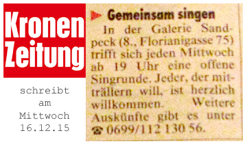 International Vienna Mietgalerie Josefstadt Stadtspionin Das Magazin für aktuelles Ausstellungsgeschehen Vernissage Kurier Freizeit Kultur Wochenende Kronen Zeitung oe24 Österreich Augustin Strawanzerin BZ Wiener Bezirkszeitung Josefstadt Tage der offenen Werkstätten achten herum A-List Wien Tourismus der Grazer Österreich Heute Zeitung Kunstplattform für moderne Kunst Kulturverein Galerie Sandpeck Wien zeitgenössische österreichische Kunst K
          ultur Wirtschaft Veranstaltungslokal Künstlerberatung Kunstkalender Kunsthandwerksmarkt Veranstaltungsprogramm Pop-up-Store Florianigasse Josefstädter 1080 kaufen mieten Werkpräsentation Ausstellung bildende gestaltende KünstlerInnen GrafikerInnen FotografInnen KunsthandwerkerInnen angewandten Gebrauchskunst DesignerInnen ErwachsenenbildnerInnen KursleiterInnen TrainerInnen Menschen Fachwissen Kompetenzen Wissen Können interessierten Menschen AutorInnen LiteratInnen DichterInnen LyrikerInnen SchriftstellerInnen JournalistInnen MusikerInnen AlleinunterhalterInnen Ausstellungsräume Kursräume Seminarraum geschlossene Veranstaltungen Mietraum Fest privater Rahmen Übungsraum MusikerInnen Treffpunkt regelmäßige Gruppen Trainingsgruppe Kunstwerke Kunstmarkt Mietkunst Ausstellungszeit Programm Kunstverleih Kunstinteressenten 
          Unterstützer KunstsammlerIn Vermarktung Marketing Kommunikationsstrategien Presse Öffentlichkeitsarbeit Konzepte Printmedien Onlinemedien künstlerischen Arbeit Ausstellungsorganisation Pressemitteilungen Onlineplattformen gewinnbringender Webseiten Künstlerhompage Weihnachtsmarkt Christkindlmarkt Adventmarkt